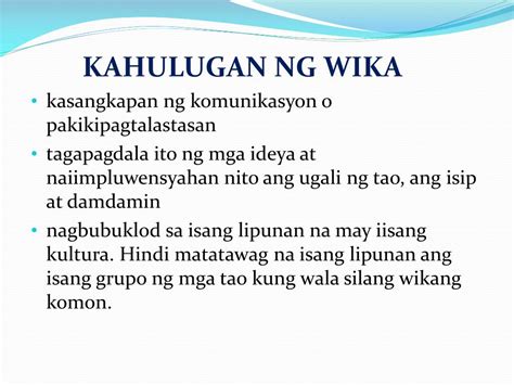 Ano-ano ang katangian ng wika batay sa sitwasyon